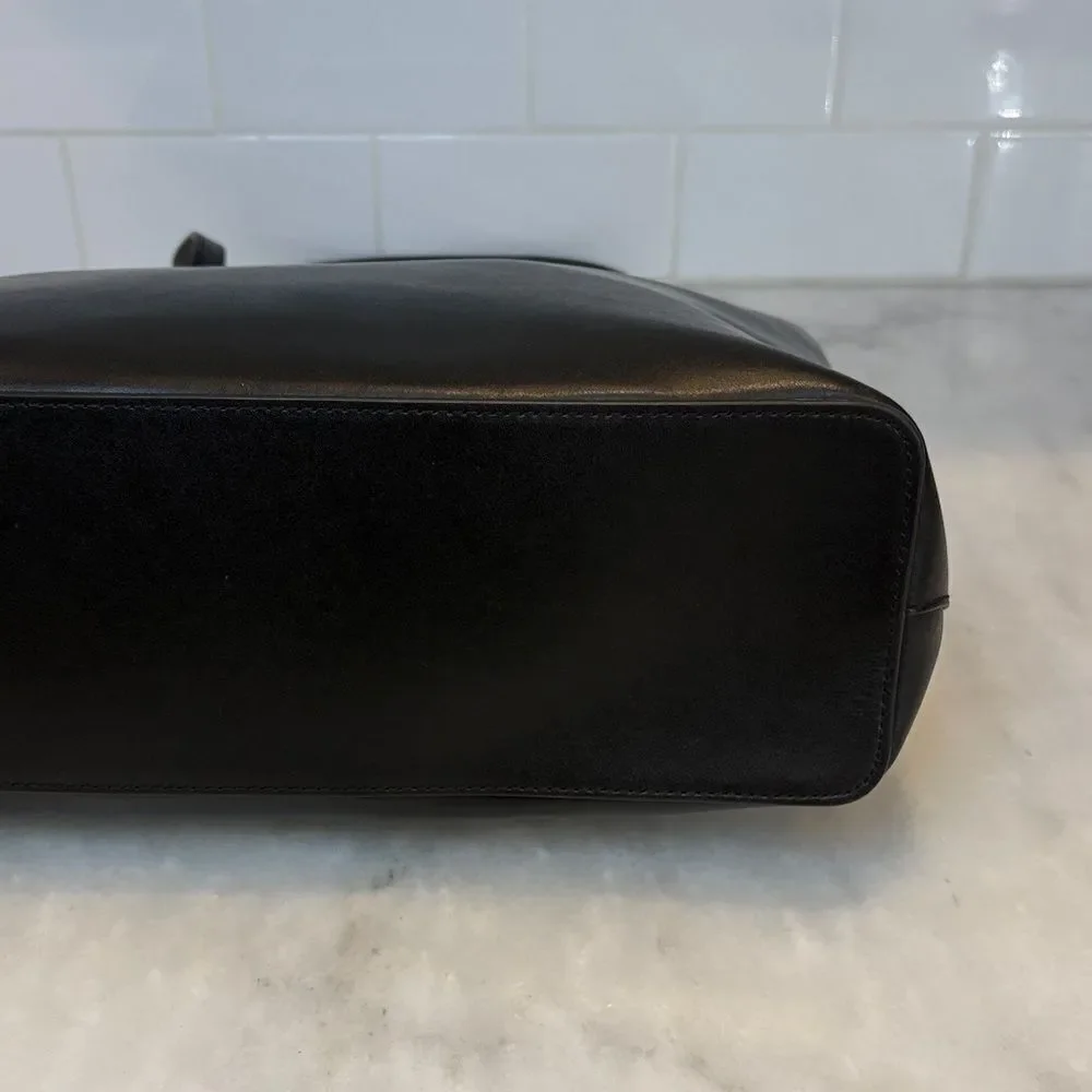 Kate Spade Bag Purse Handbag Leather Large Shopper Tote Black Pocketbook
